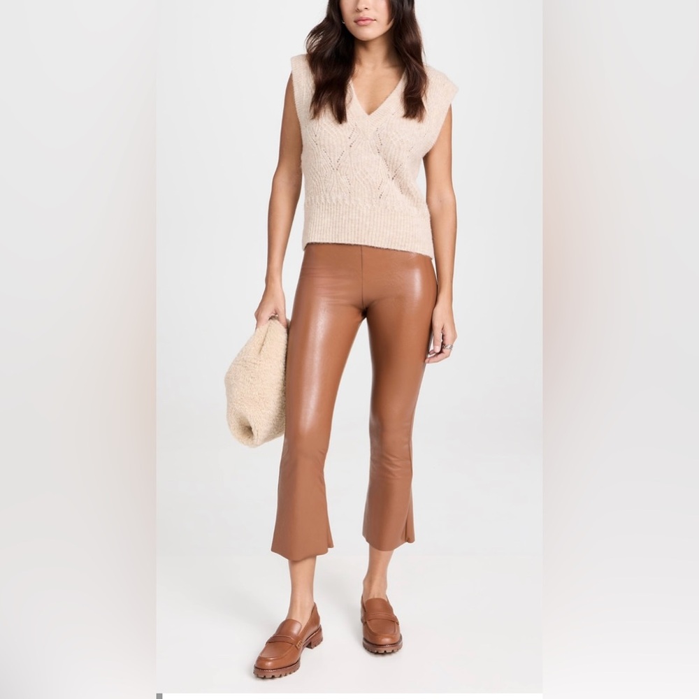 NEW Commando Faux Leather Cropped Flare Pants